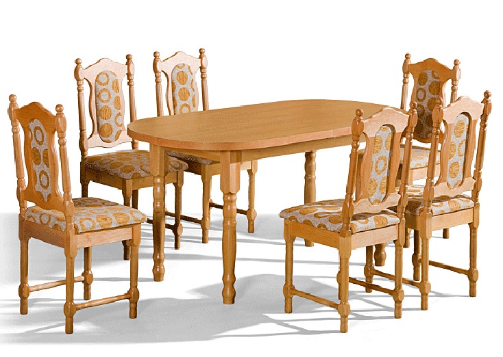 Jedálenský stôl Rio + 6 stoličiek DASW