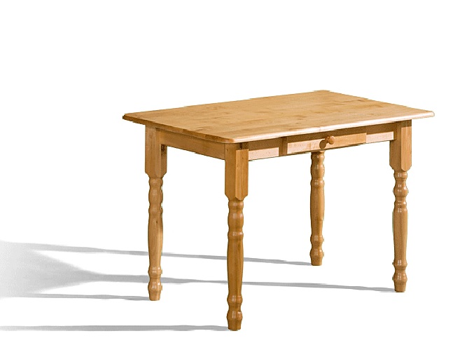 Jedálenský stôl Marko III drevený so šuflíkom