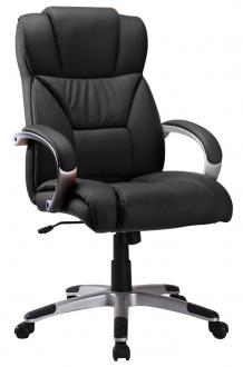 Kancelárska stolička  Q-044 Čierna
