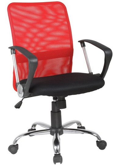Kancelárska stolička  Q-078 červená