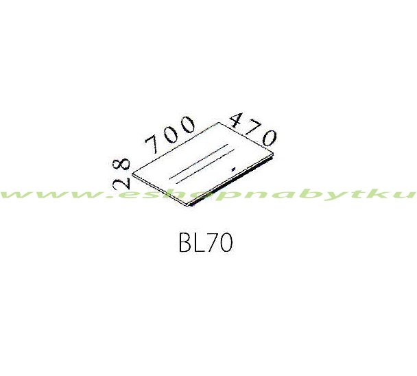 Vrchná doska kontajner BL70 VISIO 70 