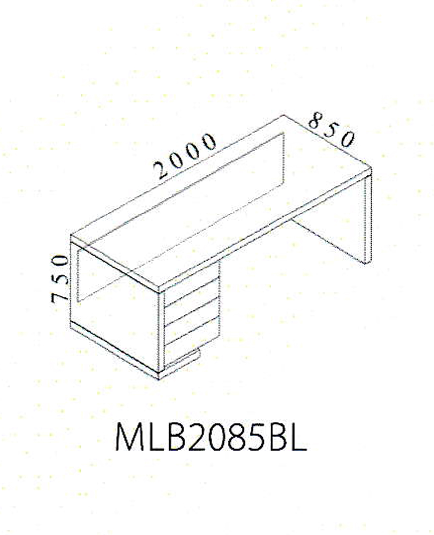 Kancelársky stôl LINEART 200