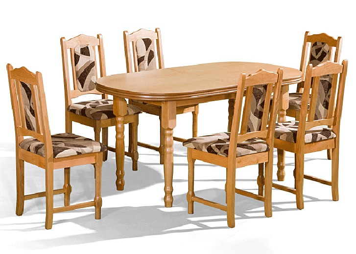 Jedálenský stôl Ris I + 6 stoličiek DAP-3