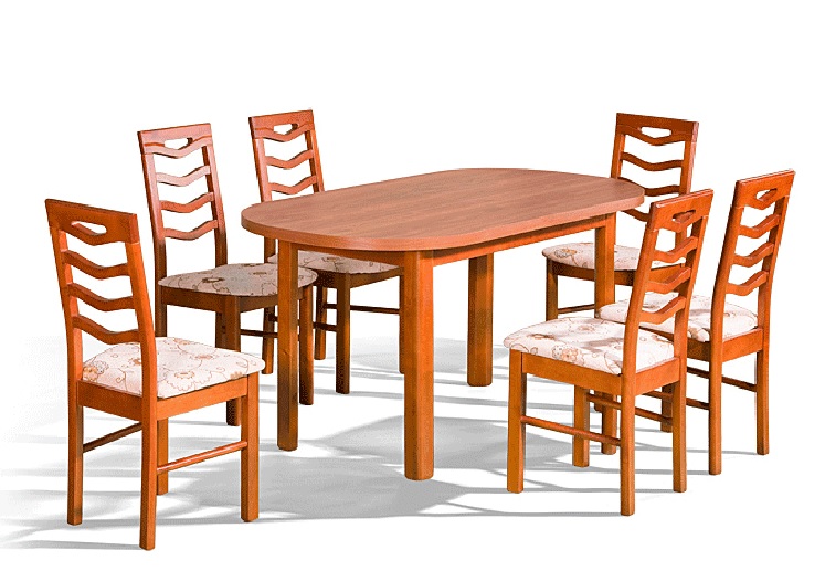 Jedálenský stôl Rio P + 6 stoličiek DAP-9