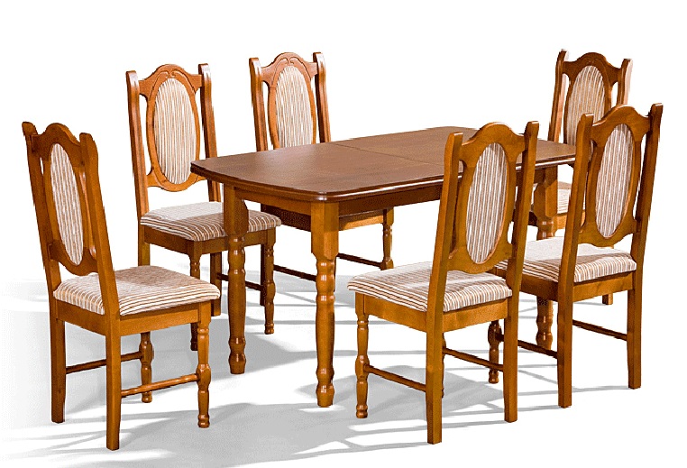 Jedálenský stôl Sar + 6 stoličiek DANW