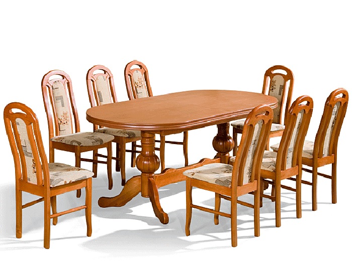Jedálenský stôl Nus + 8 stoličiek DAP-1